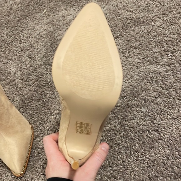 Taupe rhinestone boots - Picture 3 of 3